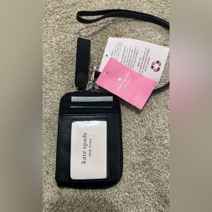 NWT! Kate Spade Black Key & Card Holder